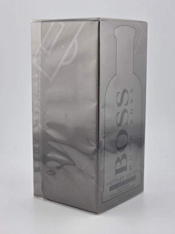 Hugo Boss Bottled United Eau de Parfum, limitierte Edition in silberner Verpackung
