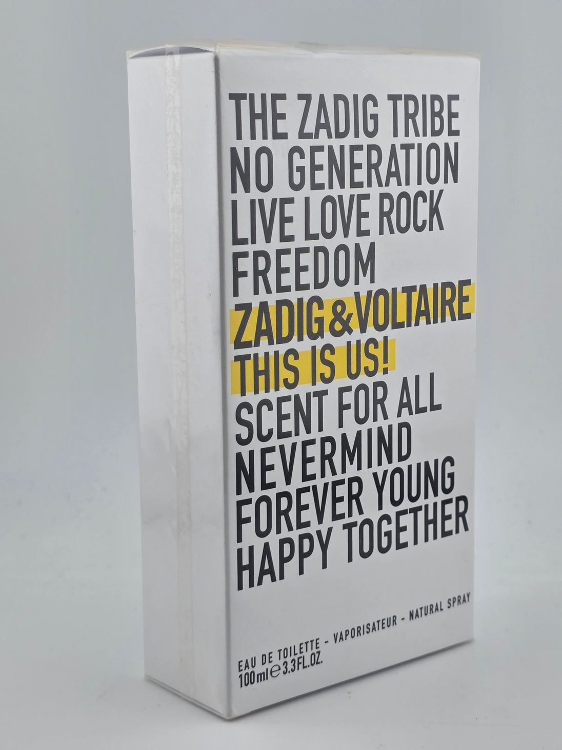 Zadig & Voltaire Eau de Toilette, 100ml, Parfum in weißer Verpackung