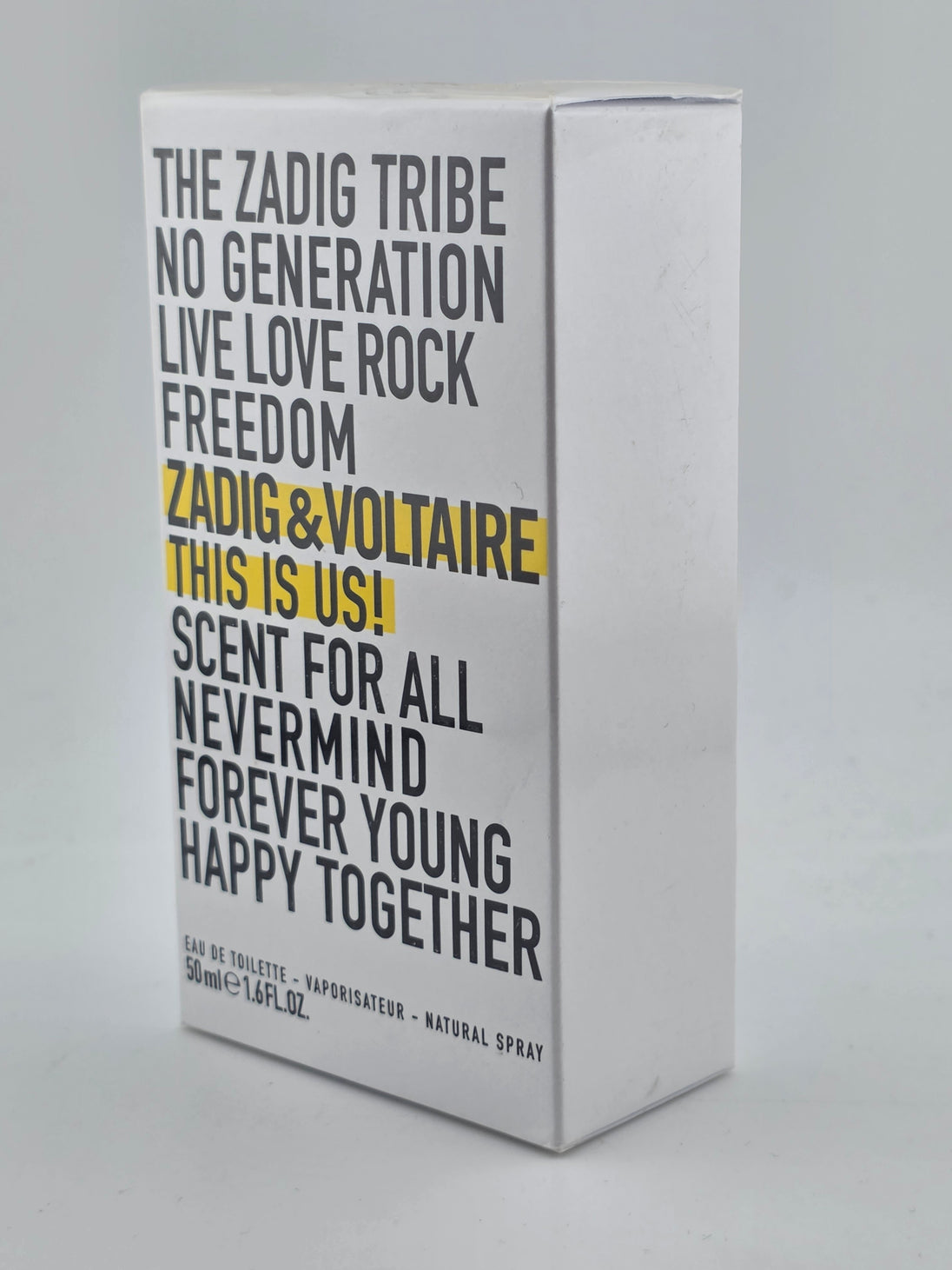 Zadig & Voltaire This is Us Eau de Toilette, 50ml, Parfum-Verpackung
