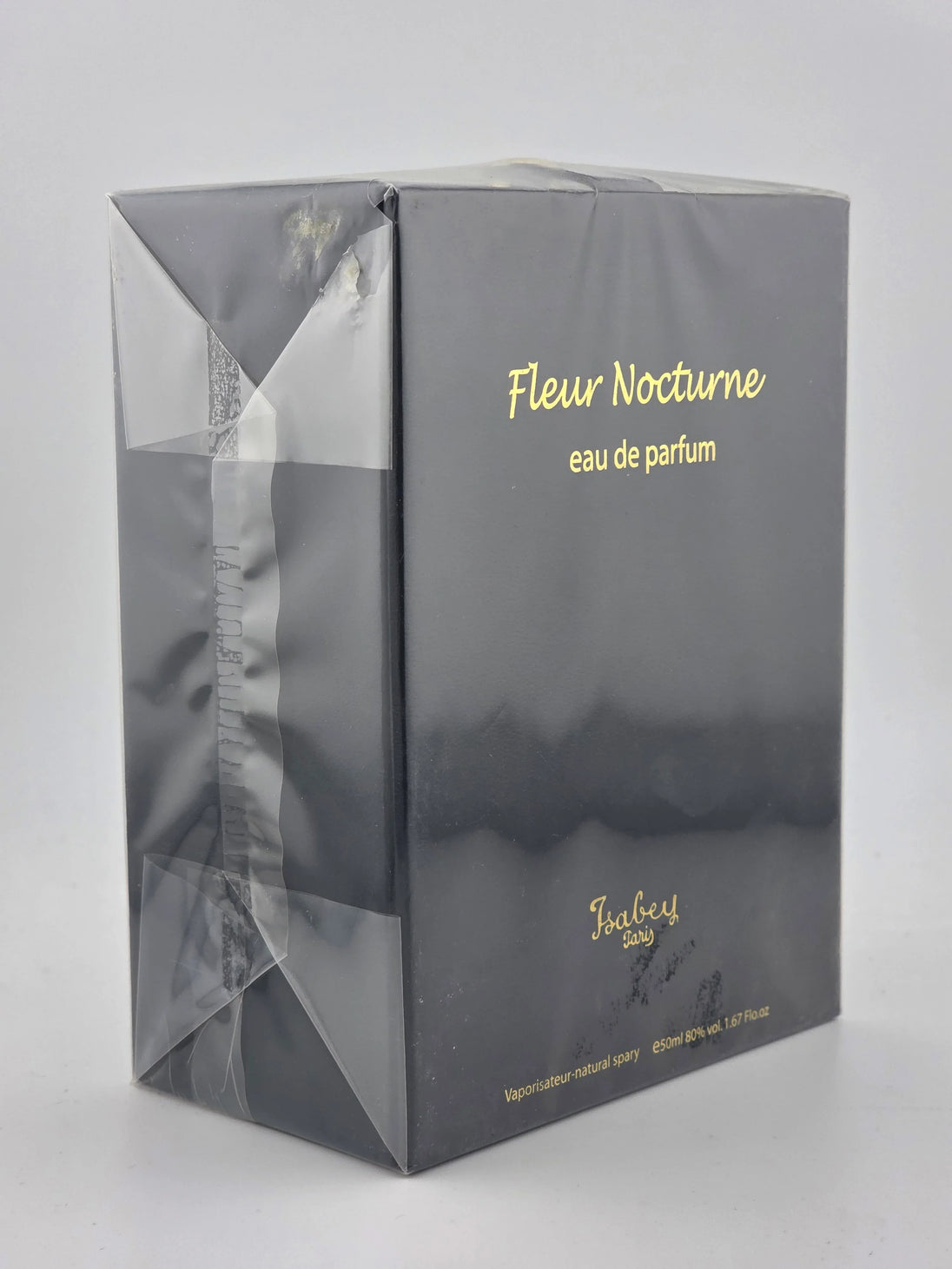 Vintage Isabey Fleur Nocturne Eau de Parfum, 50ml, im originalen schwarzen Karton.