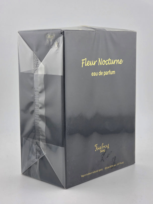 Vintage Isabey Fleur Nocturne Eau de Parfum, 50ml, im originalen schwarzen Karton.